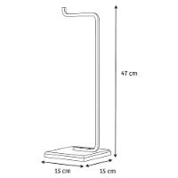 Papeleira Porta Papel Higiênico Eleganza Metal Preto E Madeira - 4