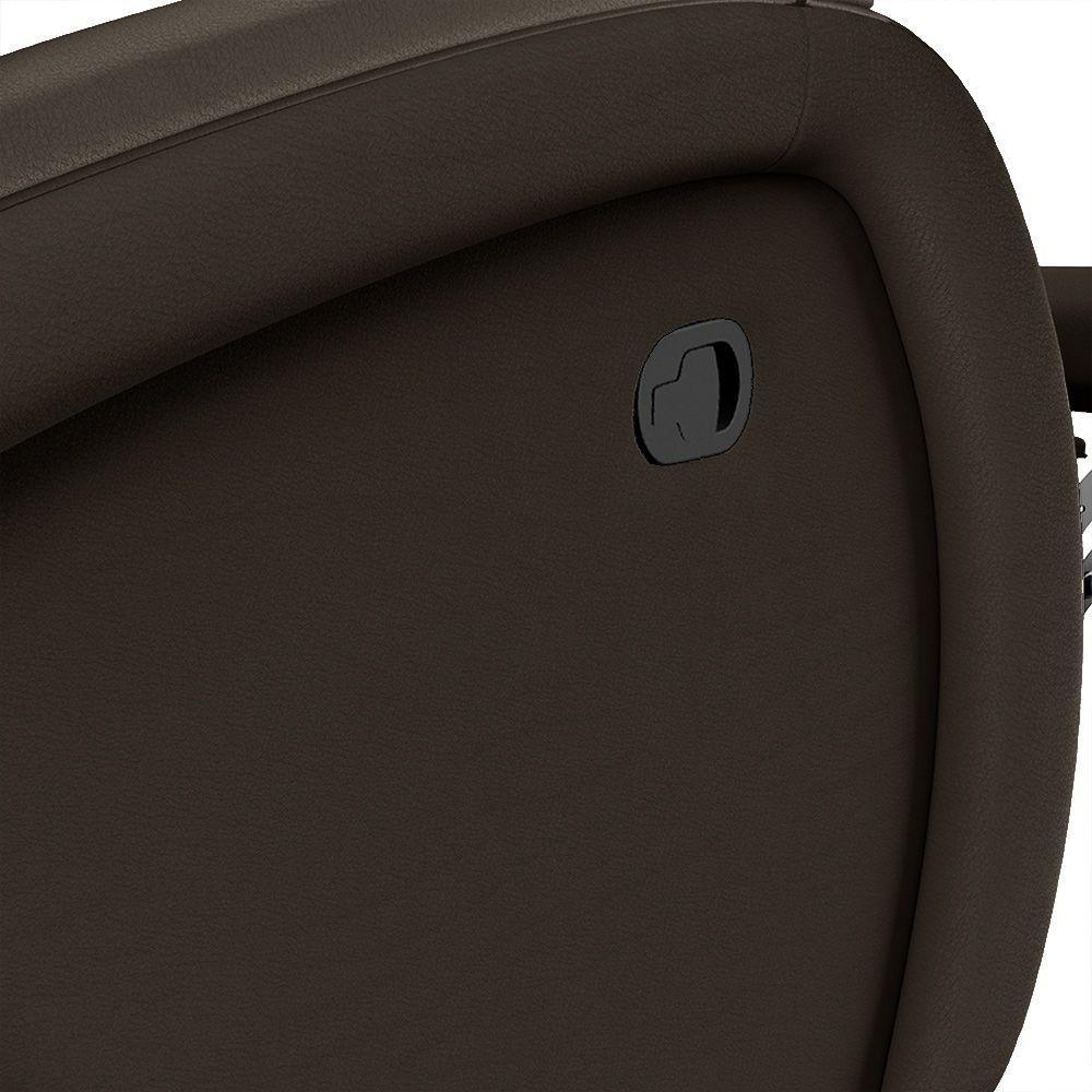 Poltrona Do Papai Reclinável Napoli Manual Gatilho Pu Marrom Fh1 - D\'rossi - 4