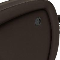 Poltrona Do Papai Reclinável Napoli Manual Gatilho Pu Marrom Fh1 - D\'rossi