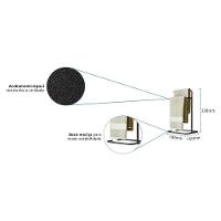 Kit 2 Porta Toalhas De Rosto Eleganza Metal Preto - 4