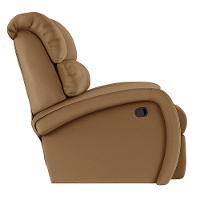 Poltrona Do Papai Reclinável Napoli Manual Gatilho Pu Fh1 - D\'rossi Cor Caramelo - 2