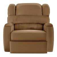 Poltrona Do Papai Reclinável Napoli Manual Gatilho Pu Fh1 - D\'rossi Cor Caramelo - 3