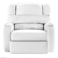 Poltrona Do Papai Reclinável Napoli Manual Gatilho Pu Fh1 - D\'rossi Cor Branco - 3