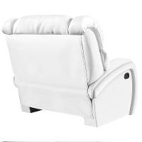 Poltrona Do Papai Reclinável Napoli Manual Gatilho Pu Fh1 - D\'rossi Cor Branco - 5