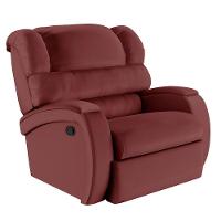 Poltrona Do Papai Reclinável Napoli Manual Gatilho Pu Fh1 - D\'rossi Cor Vermelho - 1