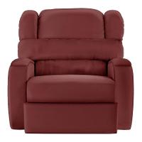 Poltrona Do Papai Reclinável Napoli Manual Gatilho Pu Fh1 - D\'rossi Cor Vermelho - 3