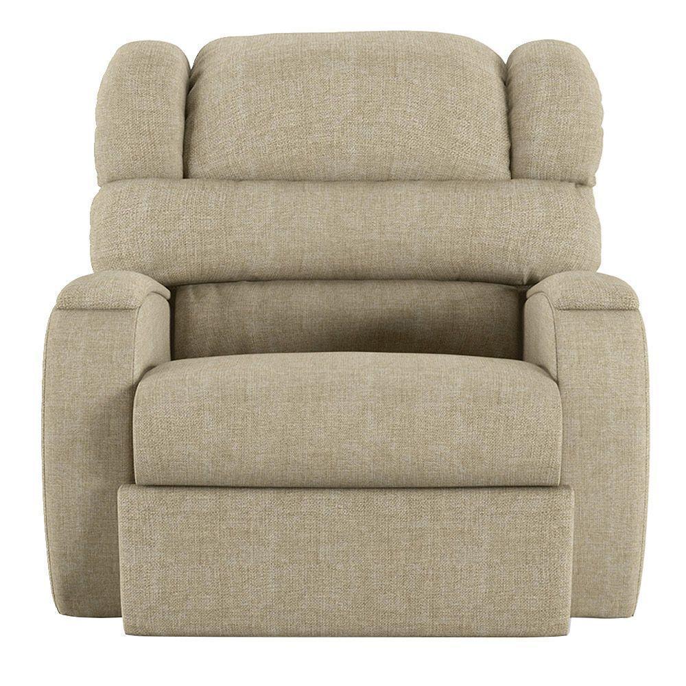 Poltrona Do Papai Reclinável Napoli Manual Gatilho Linho Fh1 - D\'rossi Cor Bege - 3