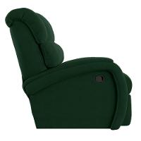 Poltrona Do Papai Reclinável Napoli Manual Gatilho Veludo Verde Fh1 - D\'rossi - 2