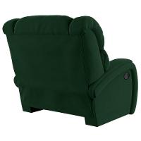 Poltrona Do Papai Reclinável Napoli Manual Gatilho Veludo Verde Fh1 - D\'rossi