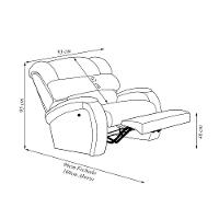 Poltrona Do Papai Reclinável Napoli Manual Gatilho Veludo Verde Fh1 - D\'rossi - 5
