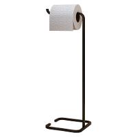 Kit Lixeira 6l E Porta Papel Higiênico Eleganza Metal Preto - 2