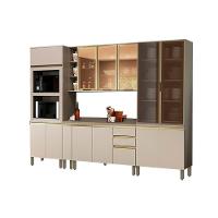 Cozinha Modulada Henn 8pçs 1 Armário 2 Balcões 2 Paneleiros 3 Complementos C8P05 Duna/Cristal - 1