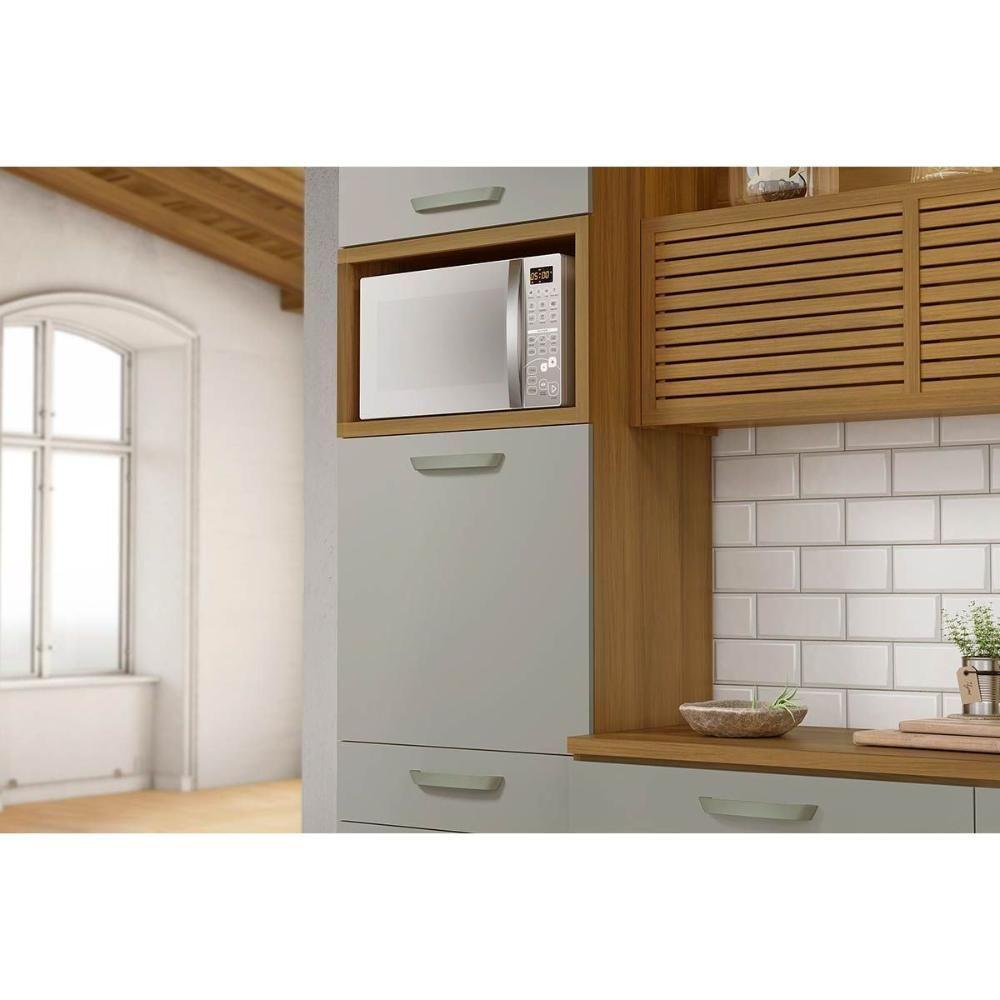 Cozinha Modulada Nesher Princesa 5pçs (1 Armário + 2 Balcões + 2 Paneleiros) C5P22 Freijo/Grafite - 6