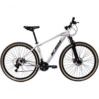 Bicicleta Aro 29 Ksw Xlt Alumínio 27v Freio Disco Mecânico Garfo Suspensão Pneu Faixa - Branco Tam.15 - 1