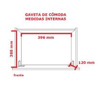Cômoda 6 Gavetas Com Fechadura 1343 Ilan Castanho - 3