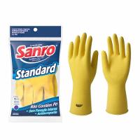 Luva Sanro Standard Amarela Tam.g - 1