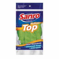 Luva Sanro Antiderrapante Forrada Top Verde Média - 1