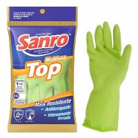Luva Sanro Antiderrapante Forrada Top Verde Extra G - 1