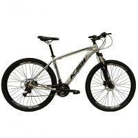 Bicicleta Aro 29 Ksw Xlt Alumínio 27v Freio Disco Mecânico Garfo Suspensão - Prata Tam.21 - 1