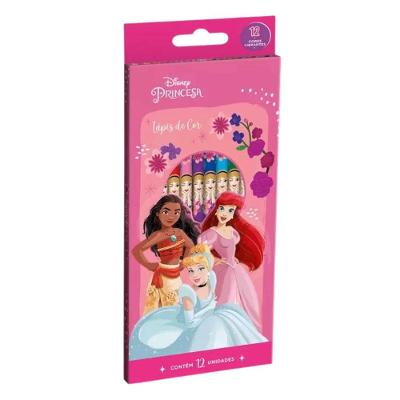 Lápis De Cor Tris Princesas 12 Cores