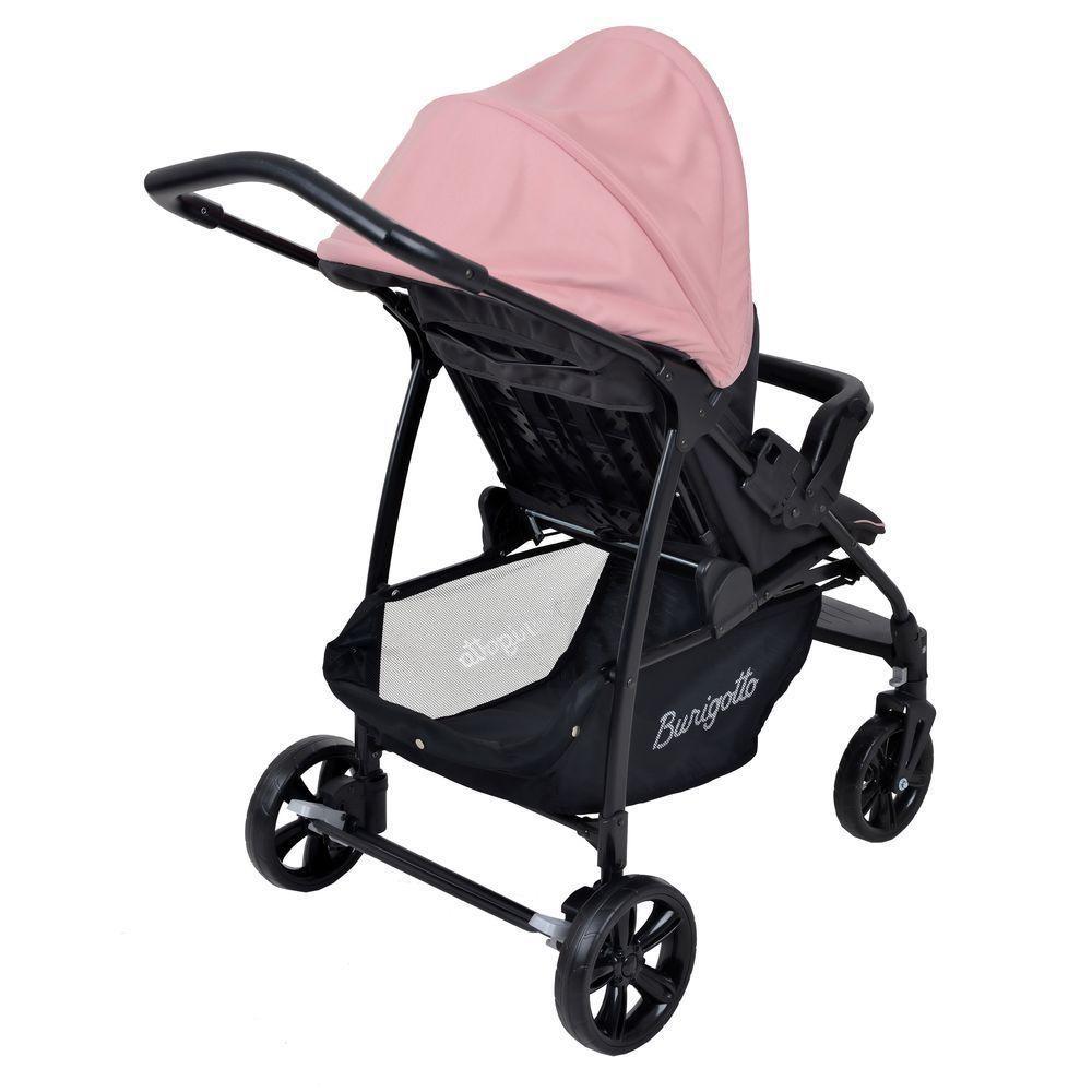Travel System Burigotto Carrinho De Bebê Com Bebê Conforto Ecco + Touring X Rosa U - 3