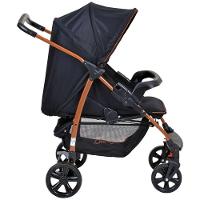 Travel System Burigotto Carrinho de Bebê com Bebê Conforto Ecco + Touring X Preto com Cobre - 6