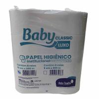 Papel Higiênico Rolão Branco 300m Com 8 Un Baby Classic Luxo - 1