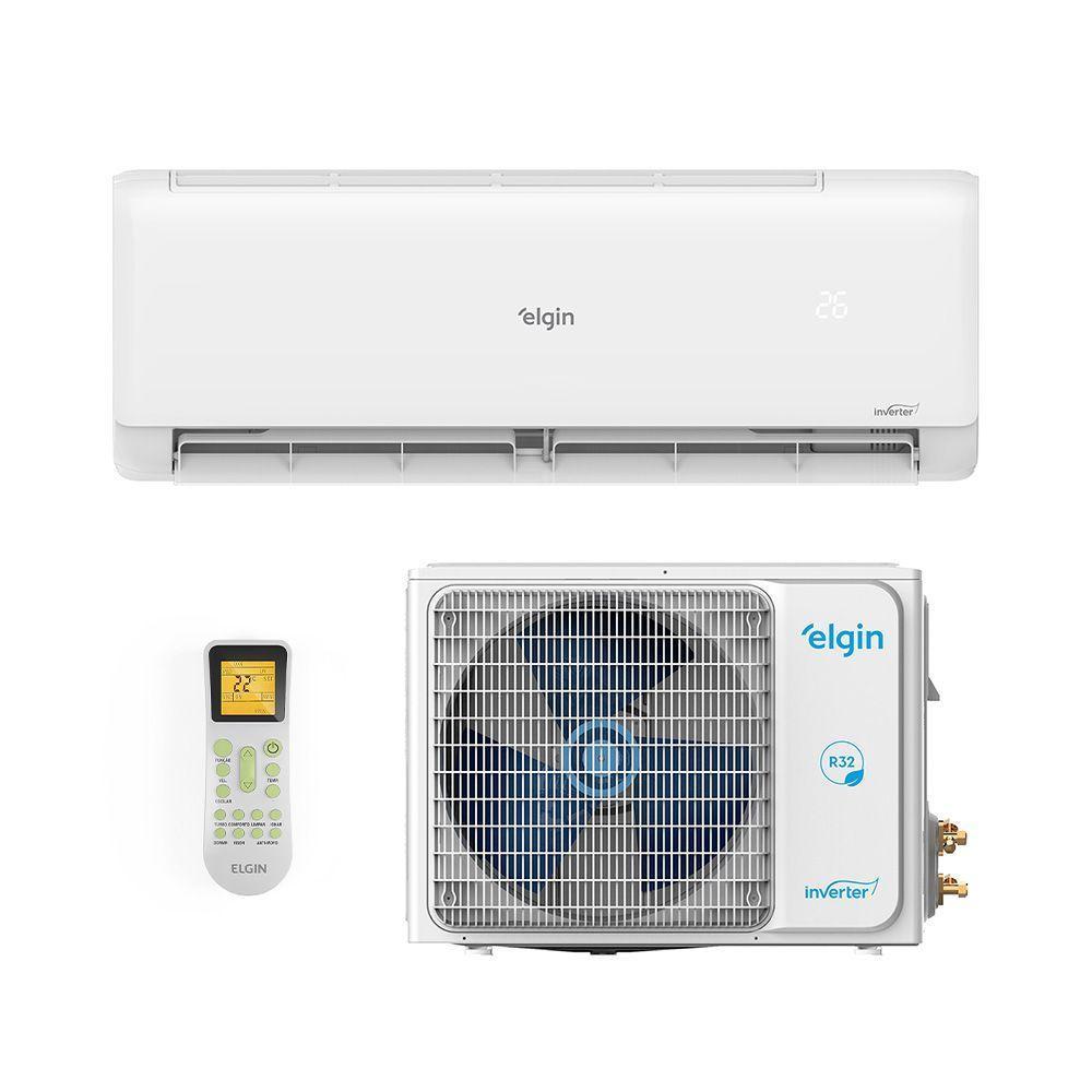 Ar Condicionado Split High Wall Eco Inverter II Wifi R-32 Elgin Branco 12000 Btus Frio 220V 45HJFI12C2WB - 1