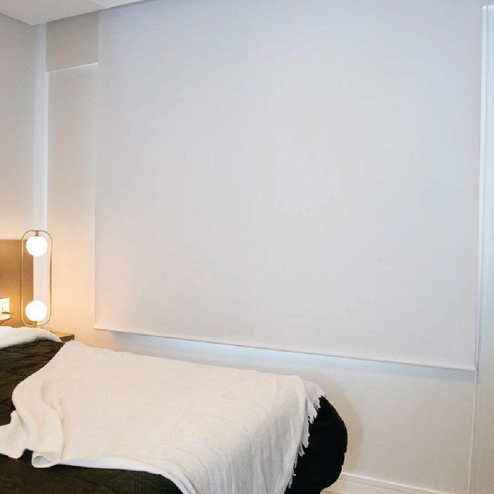 Persiana Rolo Blackout Pinpoint Branca - 1,60m X 2,50m - 5