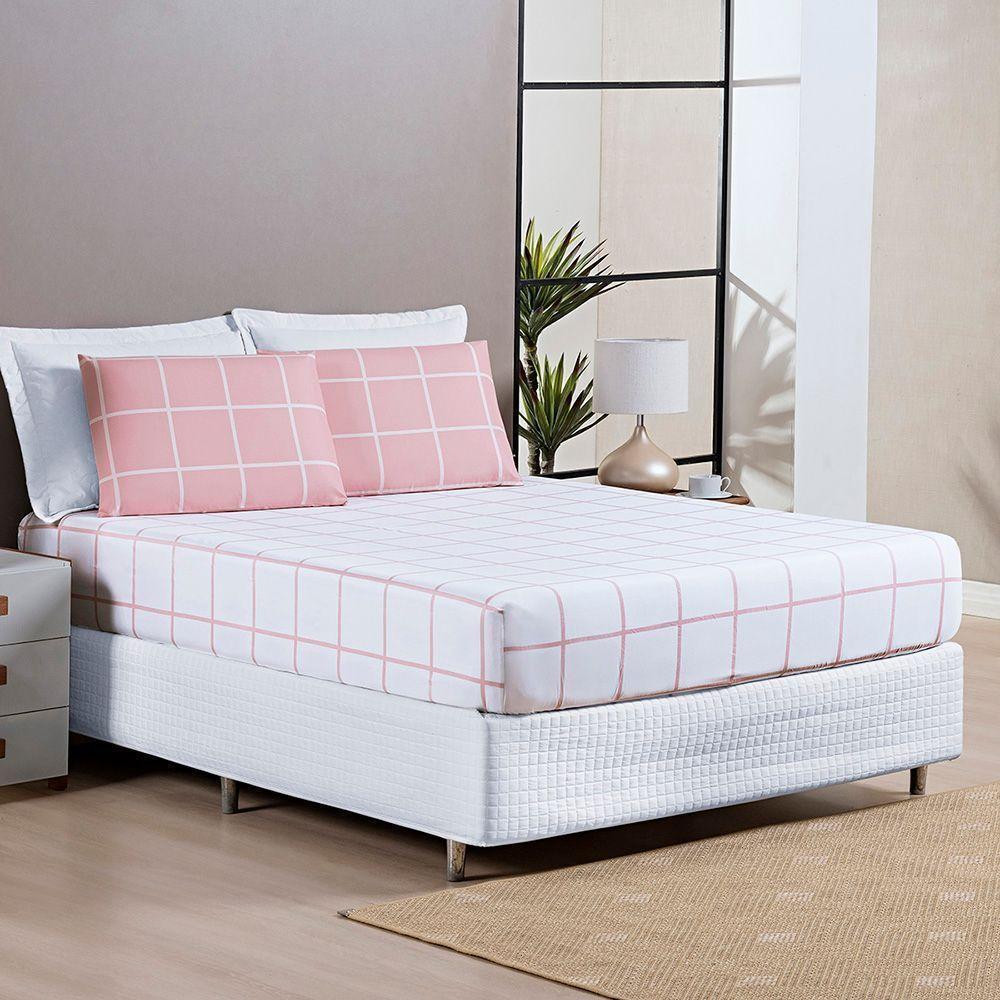Jogo De Cama Austin Queen 03 Peças - Rosa - 2