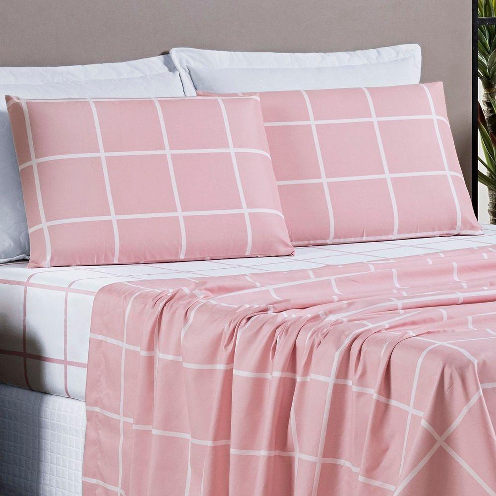 Jogo De Cama Austin Queen 04 Peças - Rosa - 2