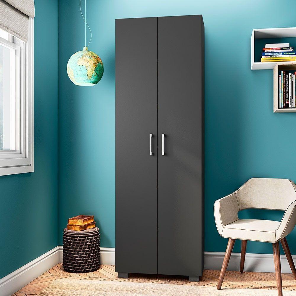 Estante de Livros para Escritório Home Office Portas Grandes - 5