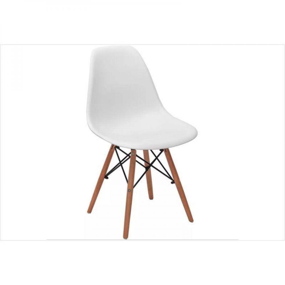 Kit 04 Cadeiras Eiffel Charles Eames Abs Base De Madeira Dsw - 4