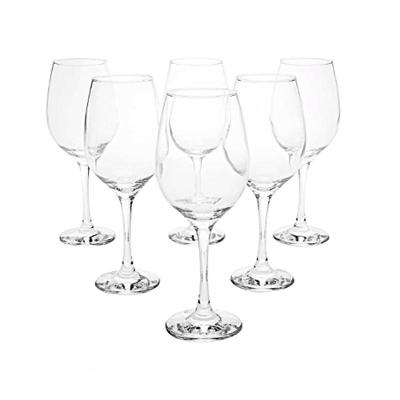Jogo 6 Taças Vidro Cristal Vinho água