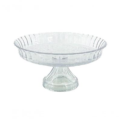 Prato Para Bolo Vidro C/ Pe 30cm