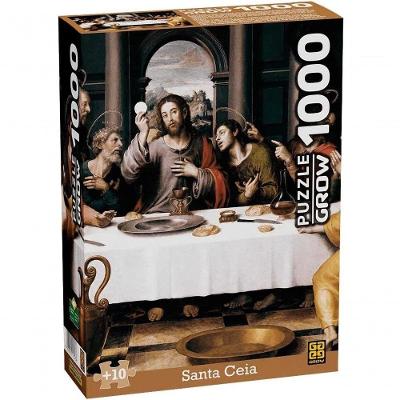 Quebra-cabeça 1000 Peças Santa Ceia - Grow 1393