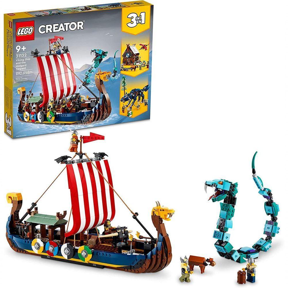 Lego Creator 3 Em 1 Navio Viking - 31132 - 1