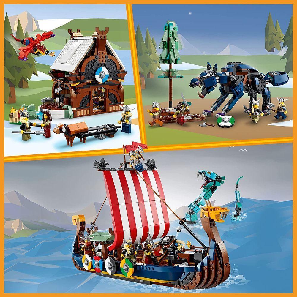 Lego Creator 3 Em 1 Navio Viking - 31132 - 6