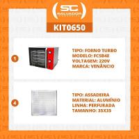 Forno Turbo Convec. Inox E Vermelho Fcsb4e 220v + 4 Assadeiras - Venâncio 220v - 2