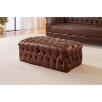 Puff Duque Capitonê couro Ecológico Marrom 301 - 4