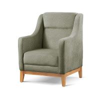 Poltrona Encosto Alto Para Sala áquila bouclé Verde 403 - 1