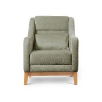 Poltrona Encosto Alto Para Sala áquila bouclé Verde 403 - 2