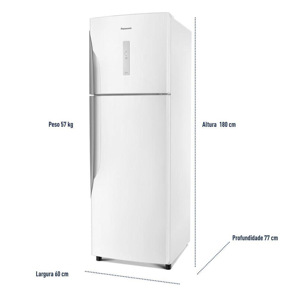 Geladeira Panasonic A+++ Frost Free 387L Branco - NR-BT41PD1W 110V - 8