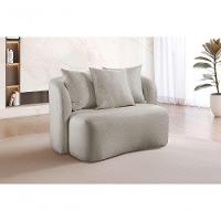 Sofá Curvo Orgânico Orion bouclé Cinza 401 - 2