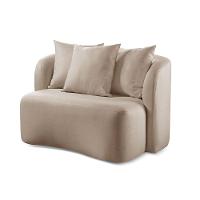 Sofá Curvo Orgânico Orion linho Bege 103