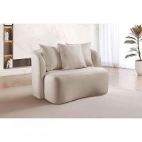 Sofá Curvo Orgânico Orion linho Nude 100 - 2