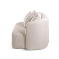 Sofá Curvo Orgânico Orion linho Nude 100 - 5