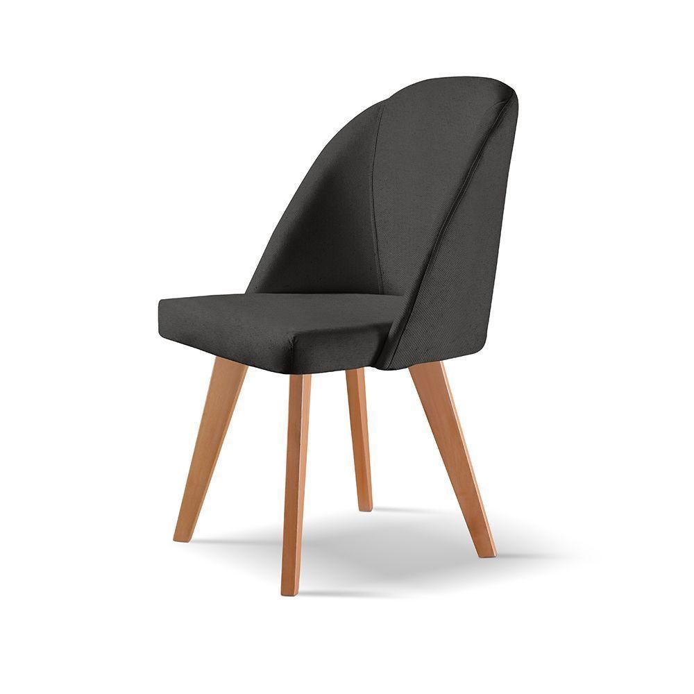 Cadeira Para Mesa De Jantar Lua linho Preto 102 - 2