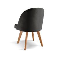 Cadeira Para Mesa De Jantar Lua linho Preto 102 - 3