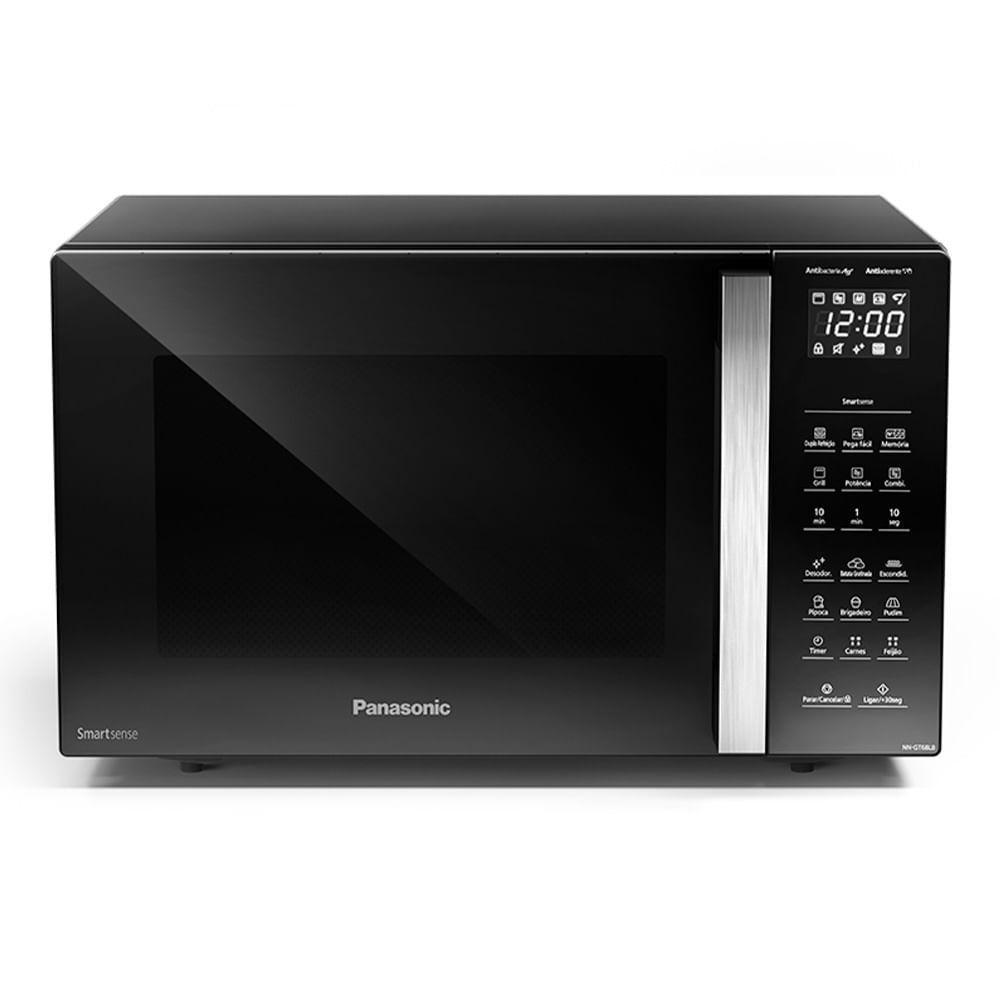 Micro-ondas Panasonic com Smartsense e Dupla Refeição 30L Preto - NN-GT68LBRU 220V - 1